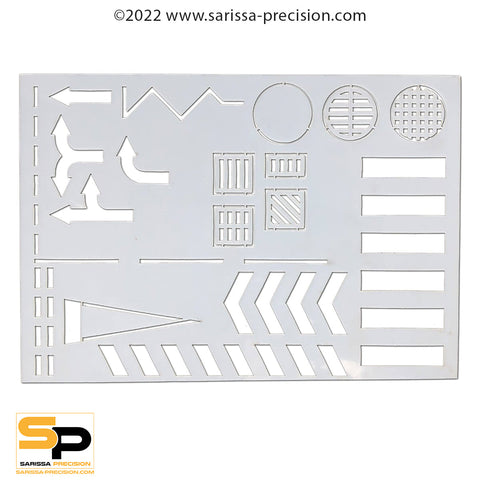 Sarissa Stencil System - Road Markings / Drain Covers